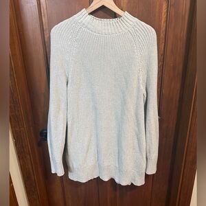 Lands End Drifter Shaker Easy Fit Mock Neck Tunic Sweater Size M